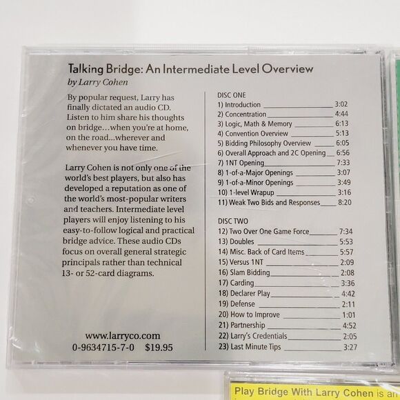 Play Bridge with Larry Cohen CD 1999 Life Master Pairs Day 2 & 3 CD Rom Lot Of 3 - Picture 6 of 14